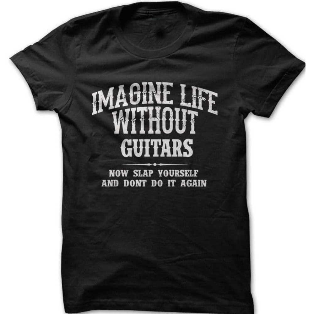 Gibson Les Paul Inspired Guitar Black Tshirt